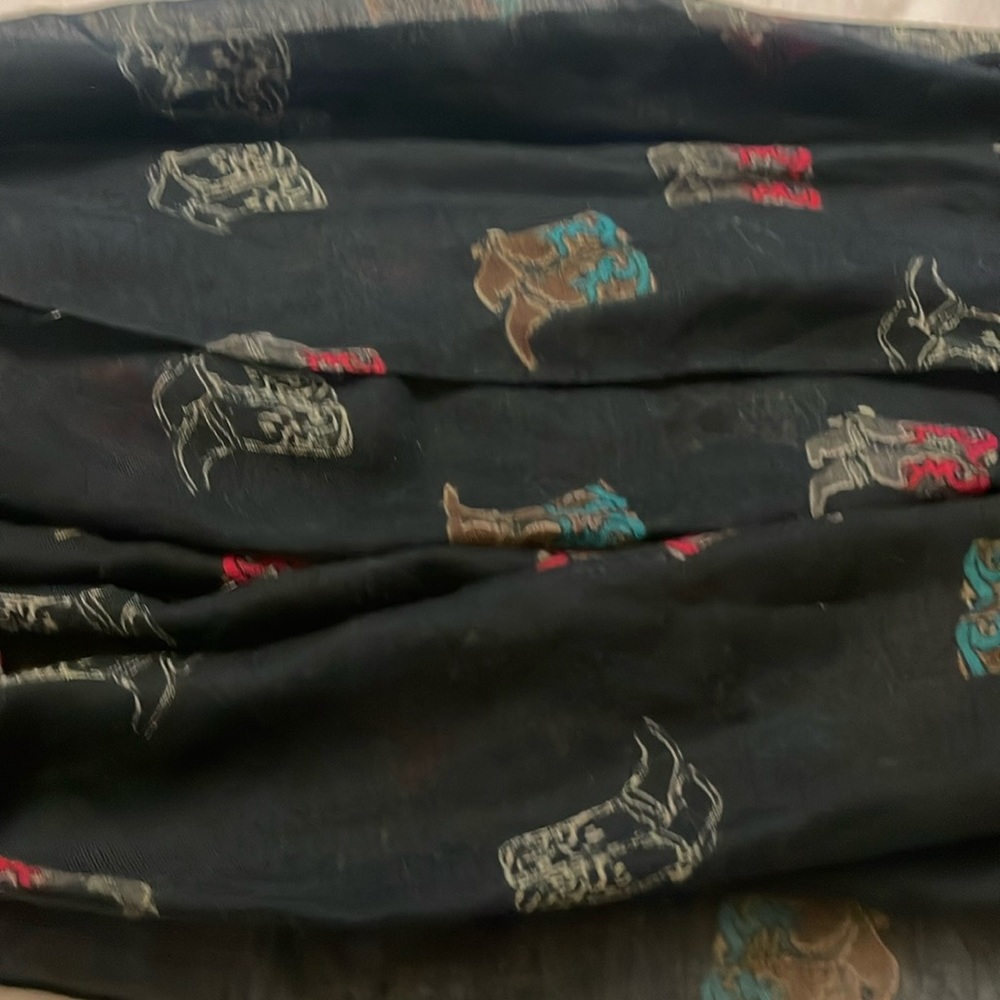 Cowboy boot Infiniti scarf